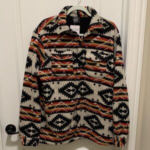 Original Deluxe Stylish Multicolor Patterned Ski Jacket.Size:M Brand New/Tags.